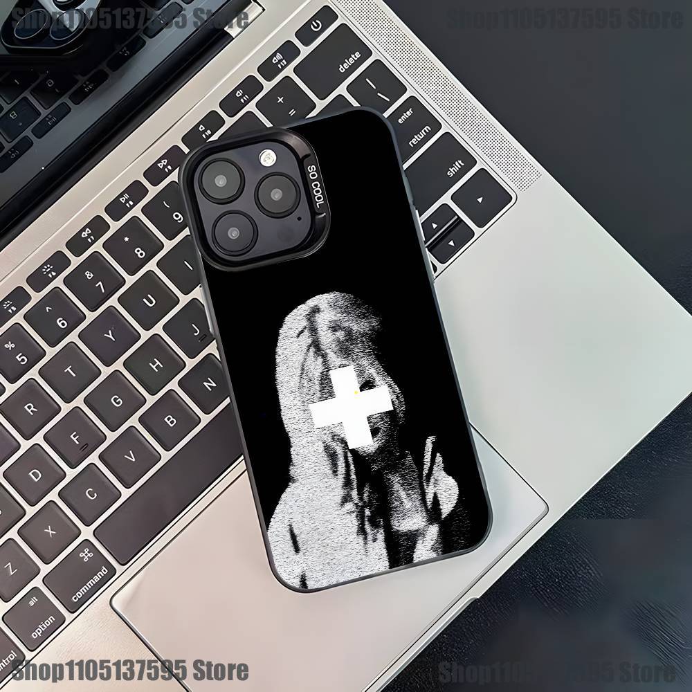 Singer 2hollis Alben Handyhülle Für iPhone 17,16,15,14,13,12,11,Pro,XS,Max,Plus,Mini,SE4,E Schwarz Matt Stoßfeste Hülle