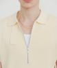 SSIN AND LEE Lounge Half Knit Polo Shirt Cream