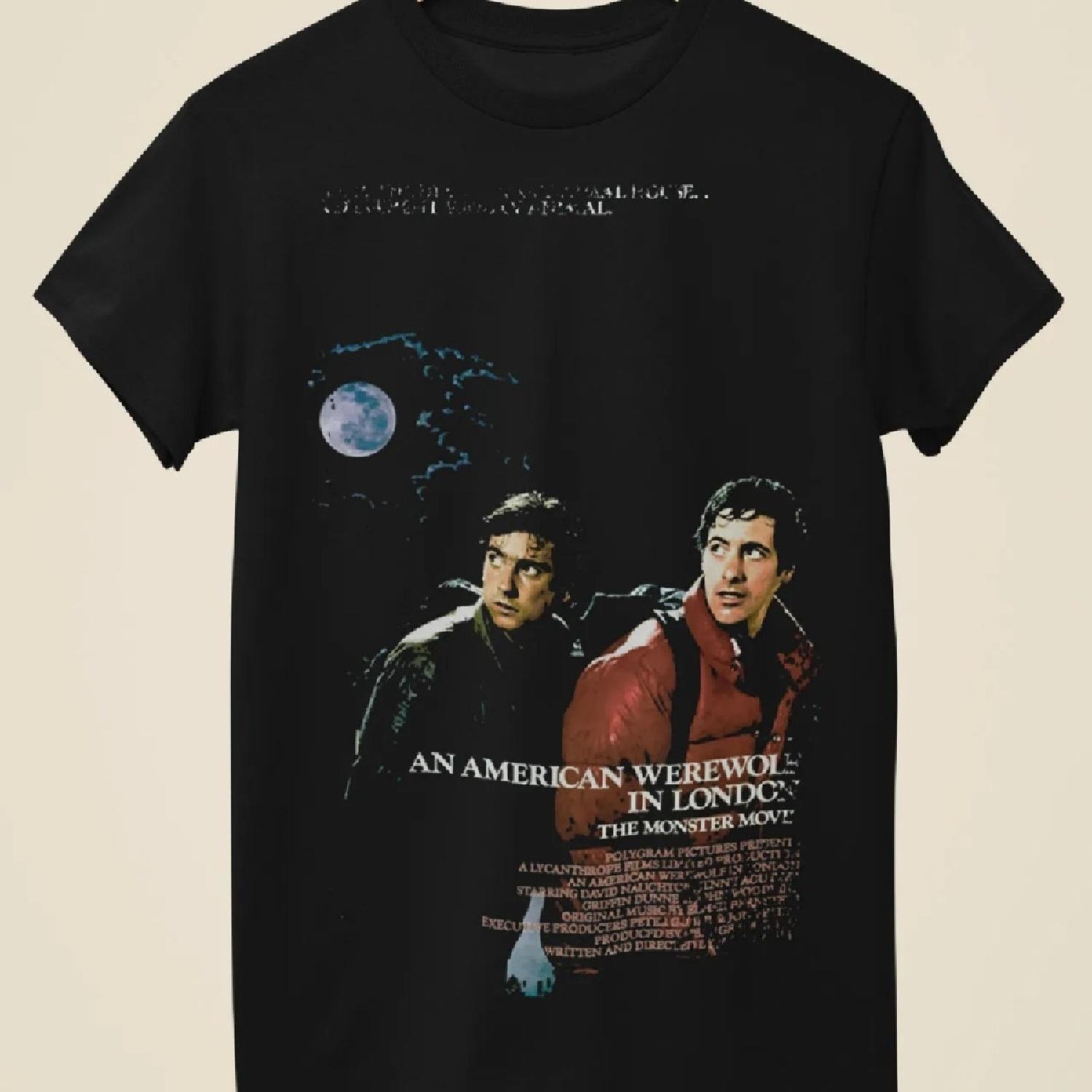 

An American Werewolf in London - Movie Poster Inspired Unisex Black T-Shirt XXXXXL