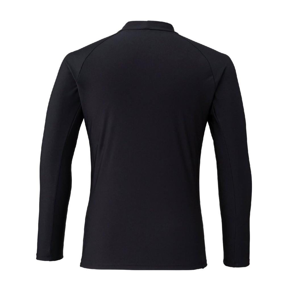 MIZUNO Basic Competitive Fitness Rash N2JDCA03 3XL Swimsuit, Swimming, Guard, Unisex, 09 Black,