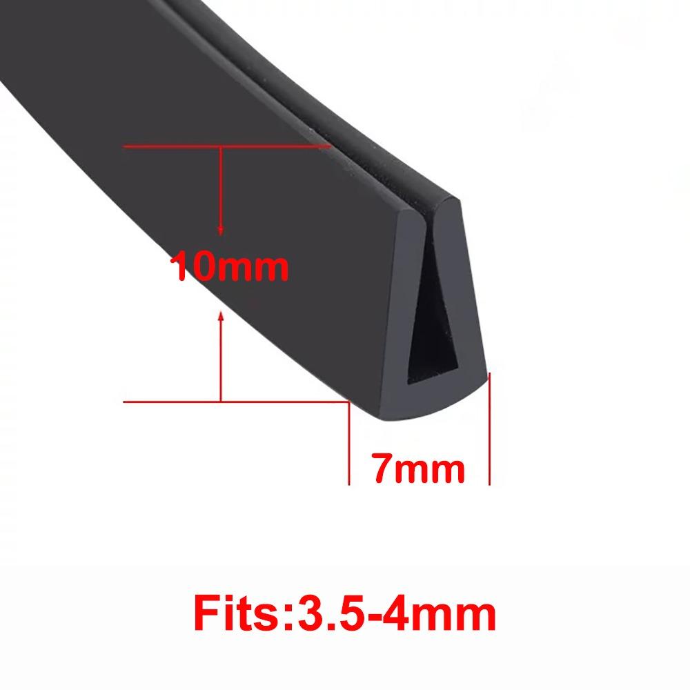 New Rubber Edge Trim Strip U Shape Black Door Edge Strip Guard Seal Doors