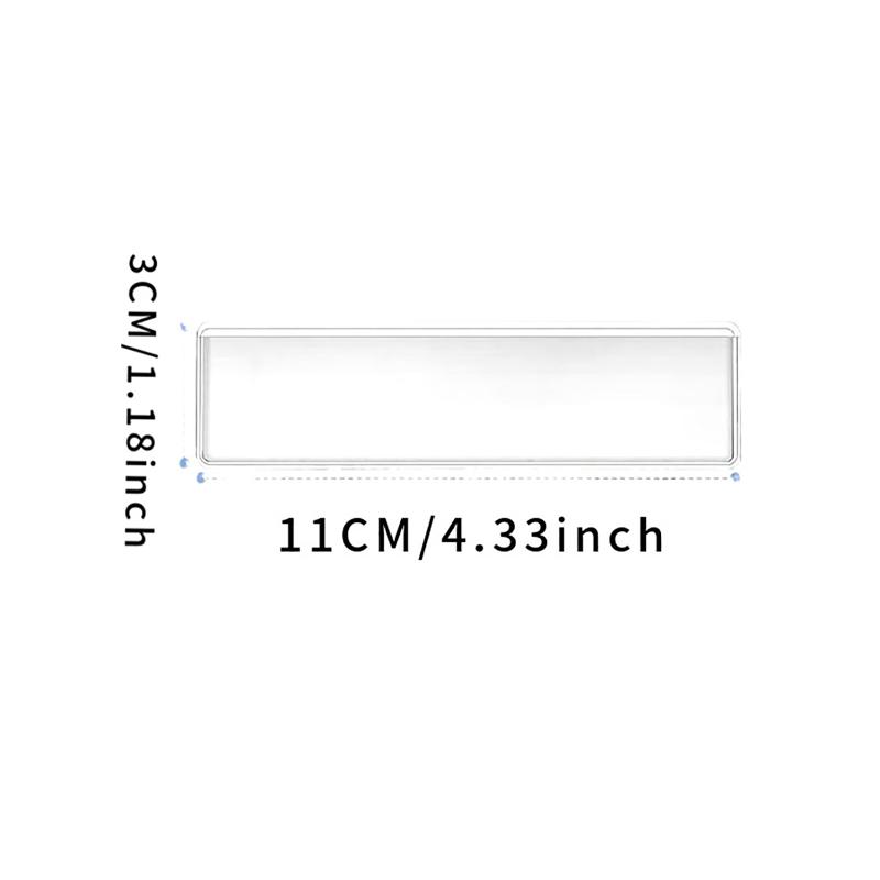 10Pcs Clear Self-Adhesive PVC Shelf Tag Pockets Removable Label Holders for Home Drawer Closet Organizing