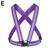 Cycling Reflective Strip Safety Vest Adjustable Highly Elastic Electric Scooter Reflective Vest For Running Jogging Fishing Set