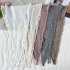 Pure Color Neck Scarf Multicolor Head Wrap Trendy Neckerchief  Female