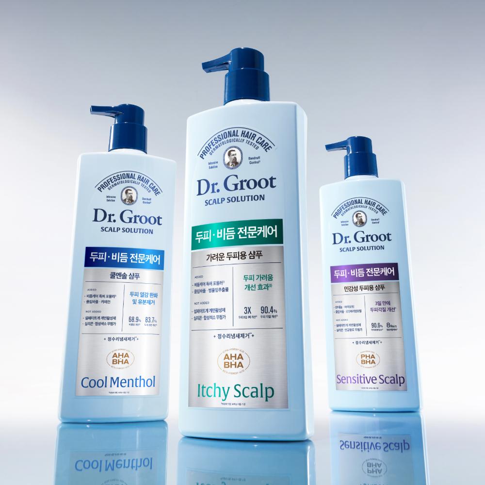 DR. Groot Scalp Solution Cool Menthol Kopfhaut-Schuppen-Shampoo, 700ml, 1 Einheit