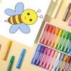 1Set Children Crayons Oil Pastel Dust Free Non-Toxic Crayons Toddler Washable Crayons Painting Drawing Sketching Oil Pastel