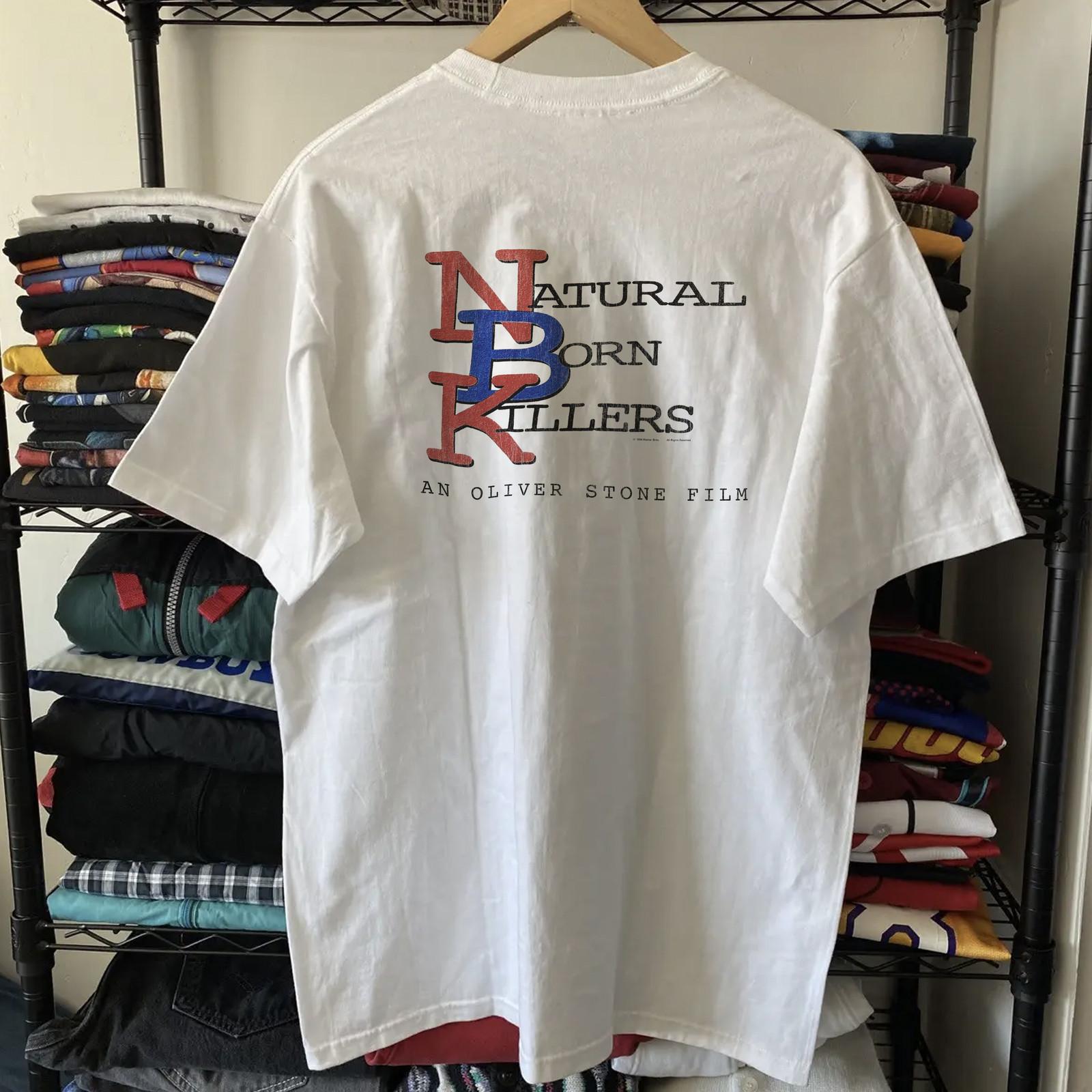 90s Natural Born Killers Aged T-Shirt White XL S