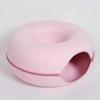 Felt Cat Bed Tunnel: Cozy Semi-Enclosed Donut, Maze Crawl-Through, Removable & Washable Pet House.