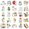 50 Hand-Drawn Q Version Kitten Stickers - Cute Animal DIY Decoration for Computers and Journals