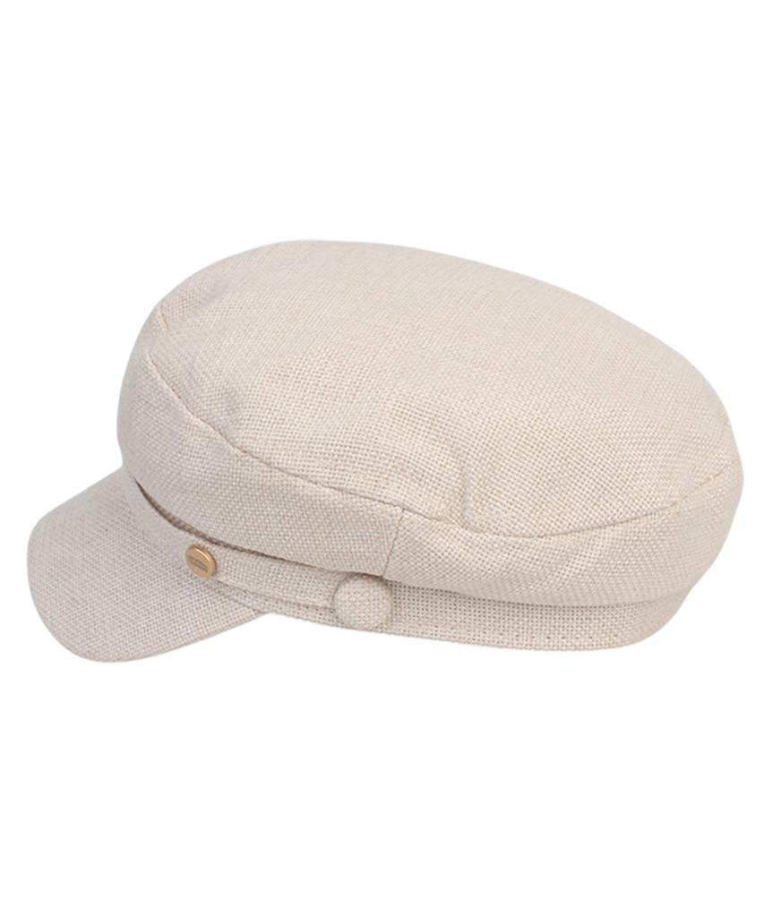Yunibeosyeolkemiseuteuli Linen Logo Ivory Marine Cap
