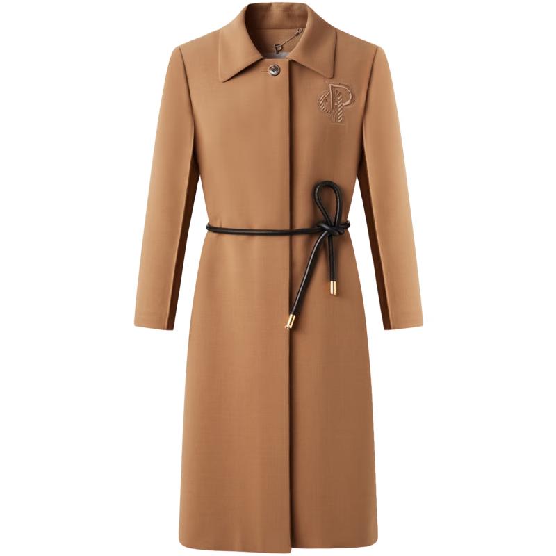 

PORTS Women s Fall Long Sleeve Mid-Length Coat S