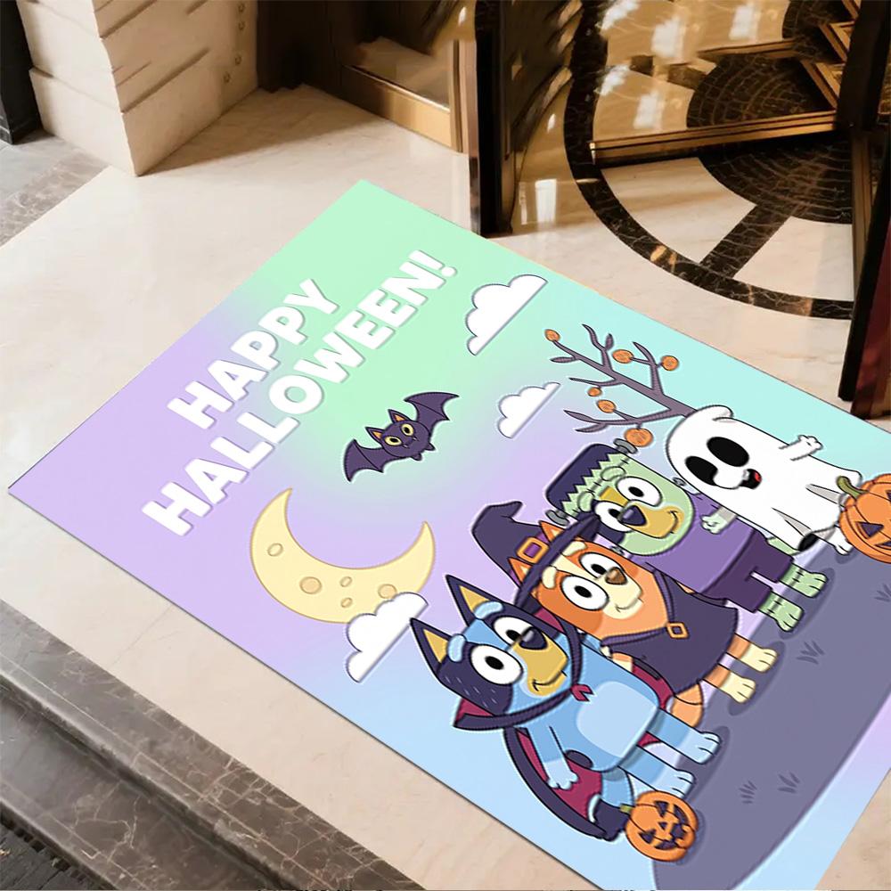 Halloween Night Adventure Area Rug Design for Dormitory Kitchen Study room Outdoor Anti-slip Rug Anime Office Decor