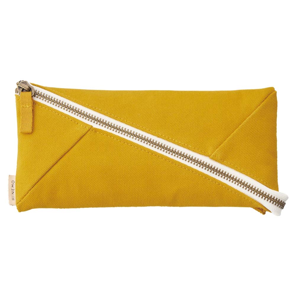 

LIHIT LAB HINEMO Wide Open Pen Pouch, Large, Yellow, A7901-5