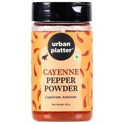 Urban Platter Prášek z kajenského pepře, 80g [Pikantní a uzený pepřový prášek]