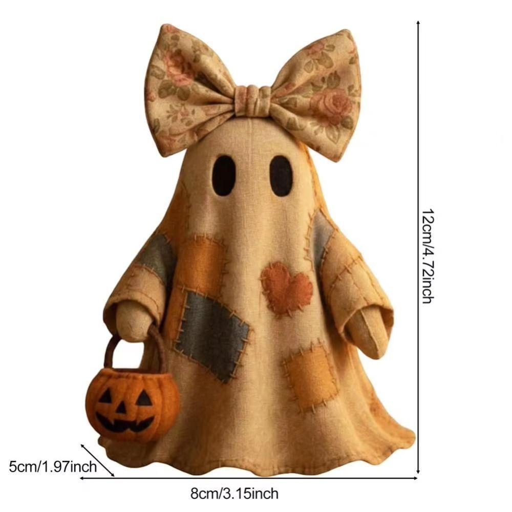 Vintage Style Patchwork Ghost Neat Stitching Fabric Ghost Centerpiece Desktop Centerpiece Decor