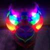 Hair Clasp Light Up LED Flashing Devil Horns Headband Stall Toys Concert Props Glowing Horns