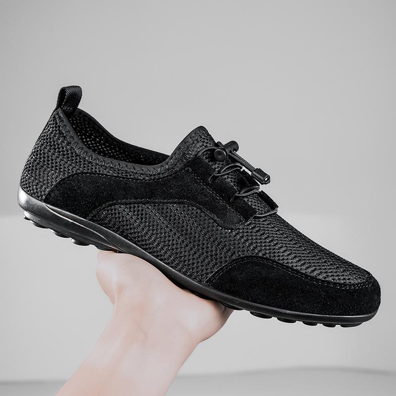 

Мужская повседневная летняя обувь Hollow Out 2024 Новое поступление Мужская обувь на плоской подошве Luxury Brand Мужская повседневная обувь Классическая мужская прогулочная обувь 47 чёрный