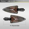 Motorcycle Turn Indicator Motorbike Front Rear Indicators 12V Plug-And-Play High-Brightness Motorbike Warning Lamp Replacement