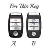 4Buttons Tpu Leather Car Remote Key Case Cover For Kia Sportage Cerato Optima K2 K3 K4 K5 Rio Picanto K2 Soul Sorento Ski Sedona