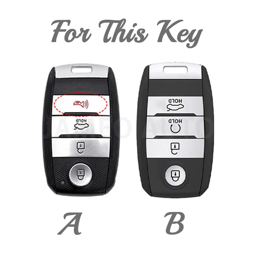 4Buttons Tpu Leather Car Remote Key Case Cover For Kia Sportage Cerato Optima K2 K3 K4 K5 Rio Picanto K2 Soul Sorento Ski Sedona