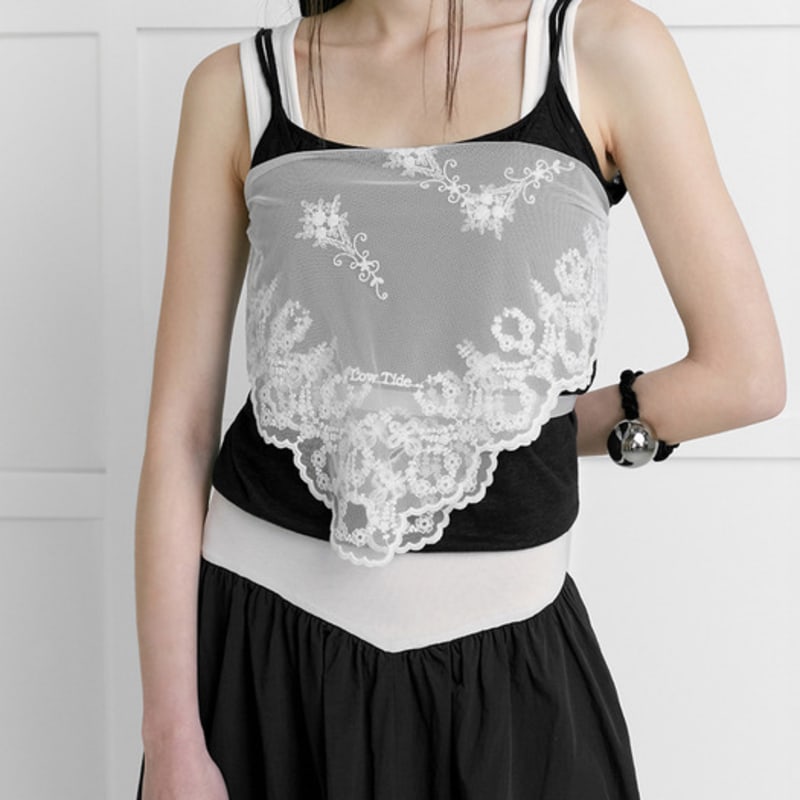 LOW TIDE [1st REORDER] LACE WRAP SKIRT [WHITE]