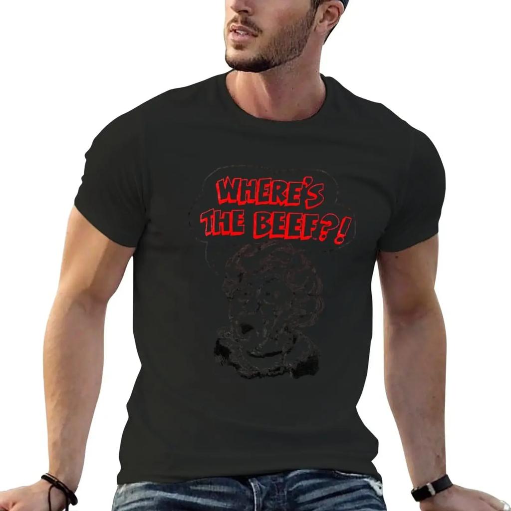 Where's The Beef! T-Shirt Short sleeve tee cute tops slim fit t shirts for
