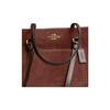 Coach Station 35 Logo Suede And Smooth Leather Tote Bag Women Tote Bags Vintage-Brown CCC77-IME0S