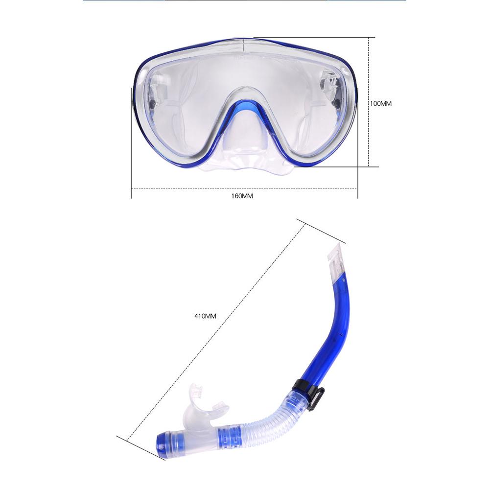 Professional Diving Mask Snorkels Set Waterproof Goggles Glasses Easy Breath Tube Set Diving Equipment