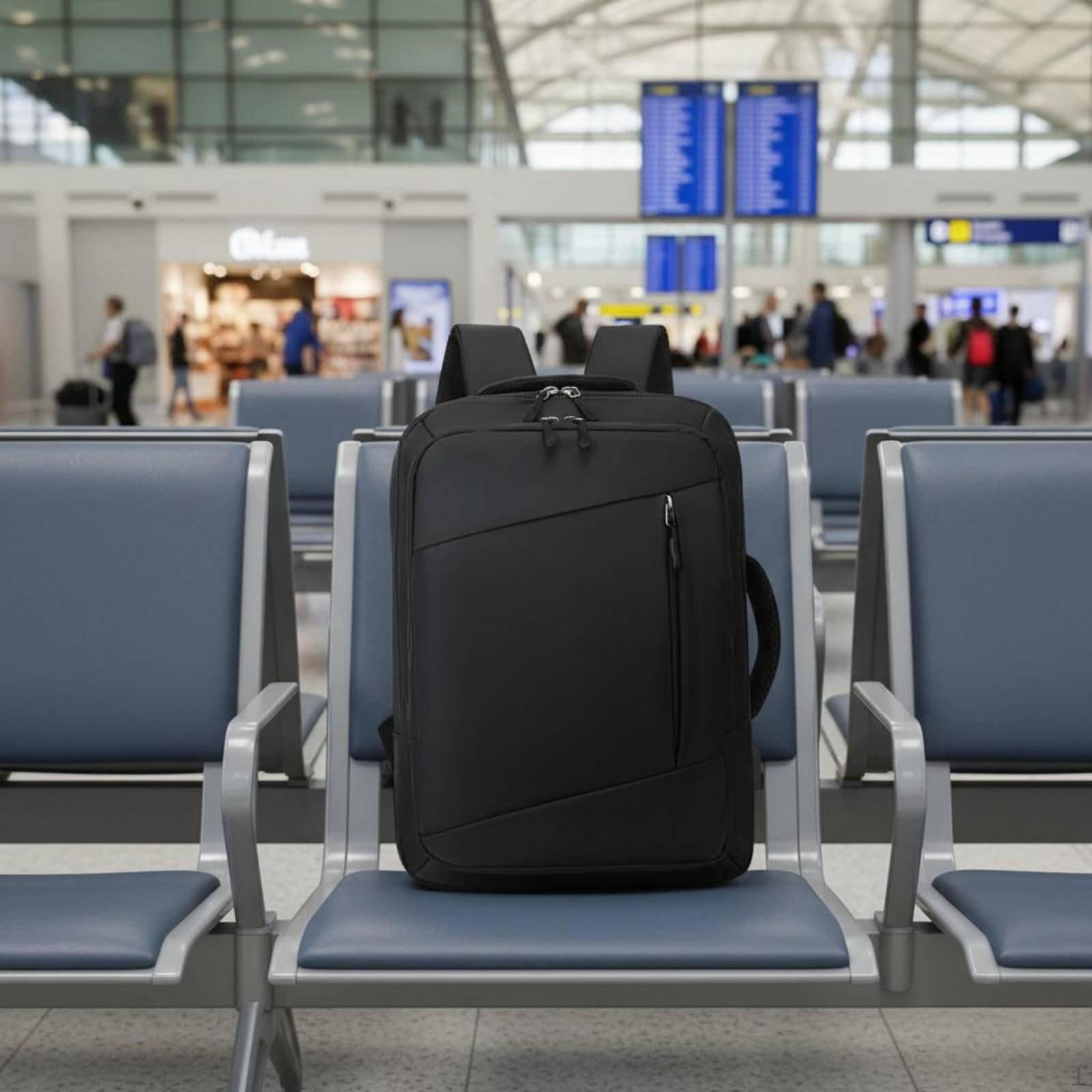 Expandable Laptop Backpack Large Capacity Travel for Men, Women, Commuting Black Black