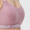Under Armour Letter Print Slim Fit Crop Sports Bra Women Underwear Pink 1380956-697