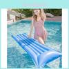 Adult Inflatable Floating Lounge Chair Pvc Foldable Air Bed Red Yellow Green Blue