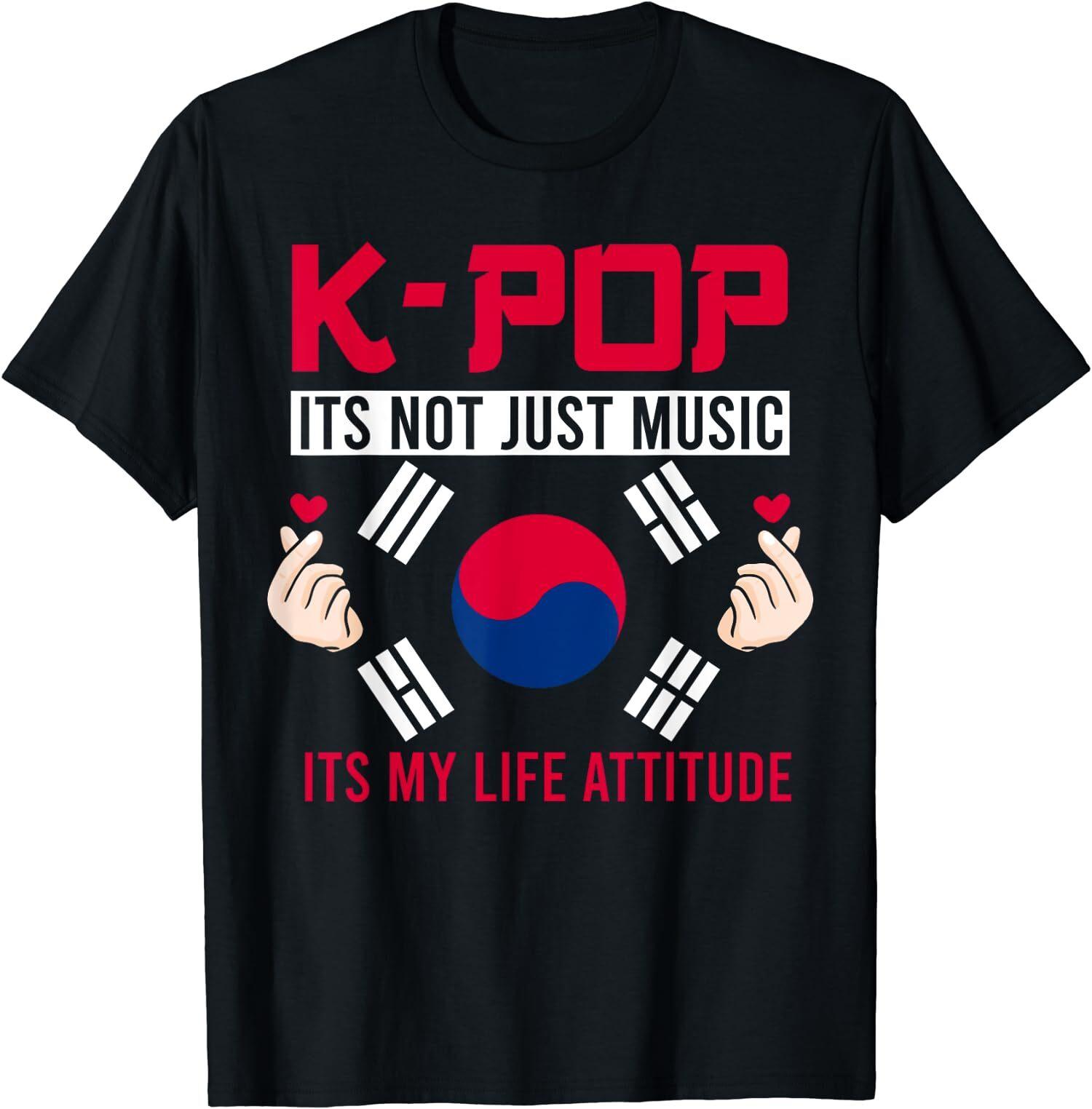 НОВЫЙ ОГРАНИЧЕННЫЙ K-pop Это не просто музыка Kpop Это моя жизнь Отношение Смешная футболка XXXXL