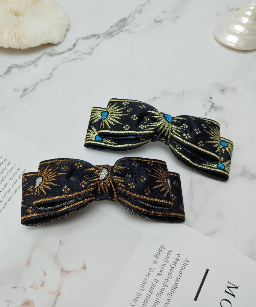 Maia Retro Pearl Hairpin - Brown