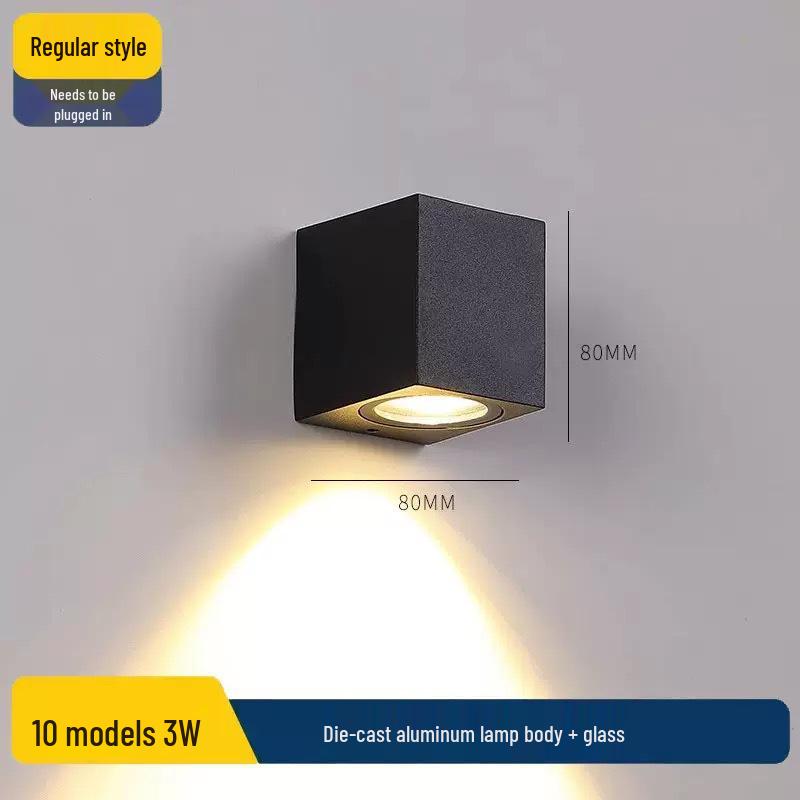 Minimalist Outdoor Wall Light for Courtyard, Corridor, or Bedroom