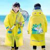 Cartoon Kids Primary School Student Schoolbag Raincoat Poncho Single Cartoon Big BRIM Anti-Blue Pink Raincoat Raincoat
