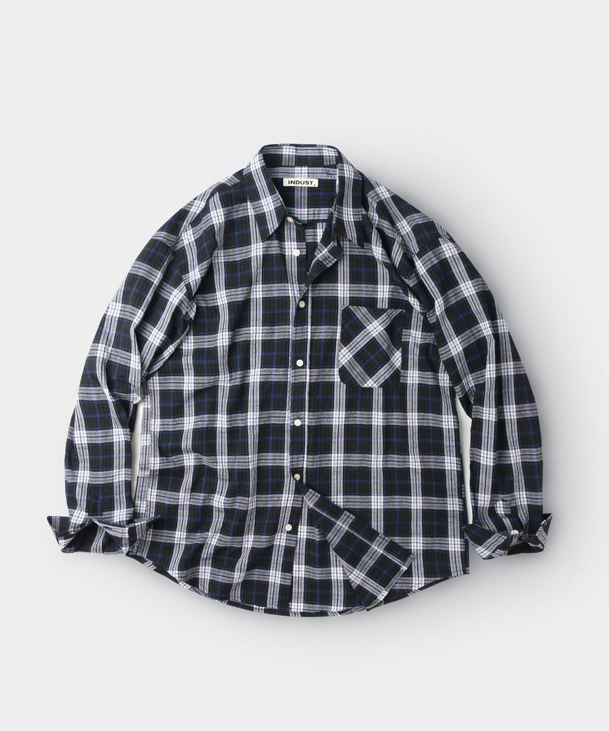 INDUST Timeless Plaid Check Shirt_Beige