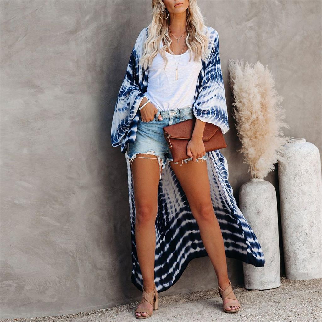 Damen Lose Strand Cover Up Robe Urlaub Sonne Shirt Cover Up