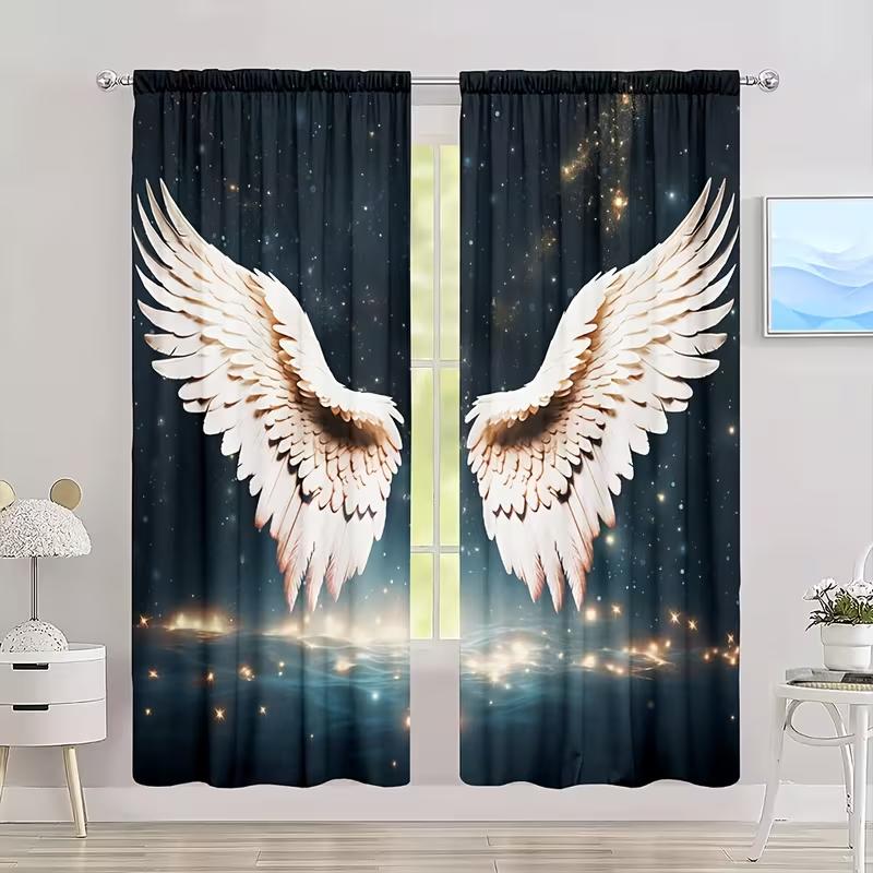 Luxury Starry Dome Feather Curtains French Light Style Suitable Bedrooms Decorative Made Of Polyester With Rod Pocket Bedroom Decor
