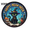 Halloween Themed Party Decor LED Glowing Hanging Decor, Acrylic Window Ornament with Light, Spooky High-quality Signage Sign for Door Wall Haunted