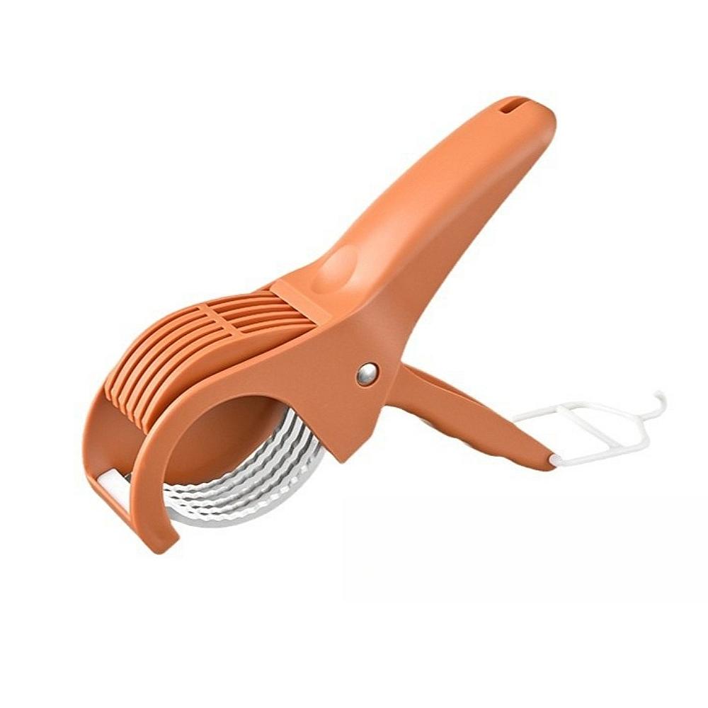 Multifunctional Vegetable and Fruit Slicer, Stainless Steel Salad Slicer, Kitchen Cutting Tools оранжевый