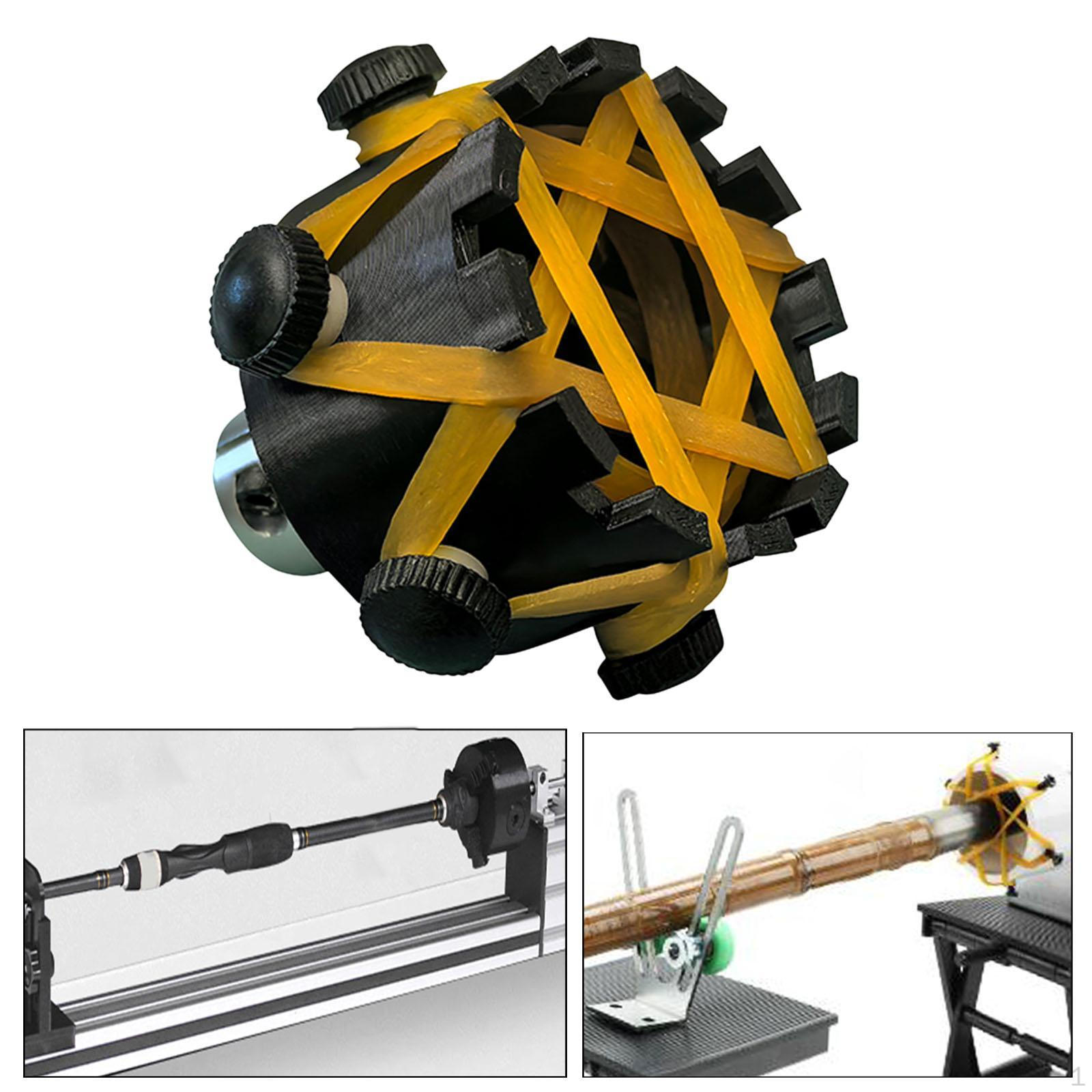 

Fishing Rod Chuck Clamp Head Adjustable Multipurpose Space Saving Outdoor Convenient Repair Tool DIY A