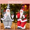 Whimsical Resin Sitting Santa Claus Figurine For Enchanting Christmas Decorations
