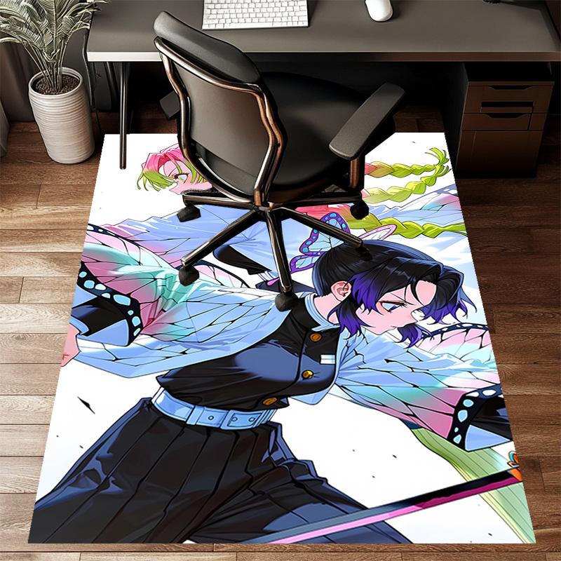 1pc Demon Slayer3 Design Printed Area Rug Carpet for Bedroom Living Room Home Decor Rugs Mat Non Slip Mat Rug for Bedside