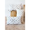 Bohemian Special Design Punch Pattern Decorative Throw Pillow Cover Mila Ecru