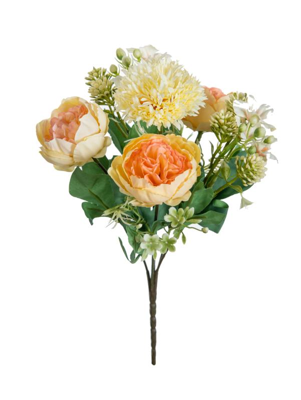 1/3PCS Artificial Flowers Peony Silk Wedding Wreath Home Room Vase Table Decor Bridal Bouquets Festival Outdoor Courtyard Garden