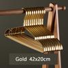 10pcs Matte Gold Hanger Clothes Horse  Aluminum Alloy Drying Rack Anti -slip Dress Towel Hangers Wardrobe Space Saver Organizer