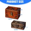 Wood Jewelry Box Organizers With Antique Metal Accent for Home Decoration Gift Storage and Display
