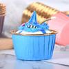 50Pcs Large 5039 Aluminum Foil Wrapper Paper Gold Cupcake Liner Baking Cup