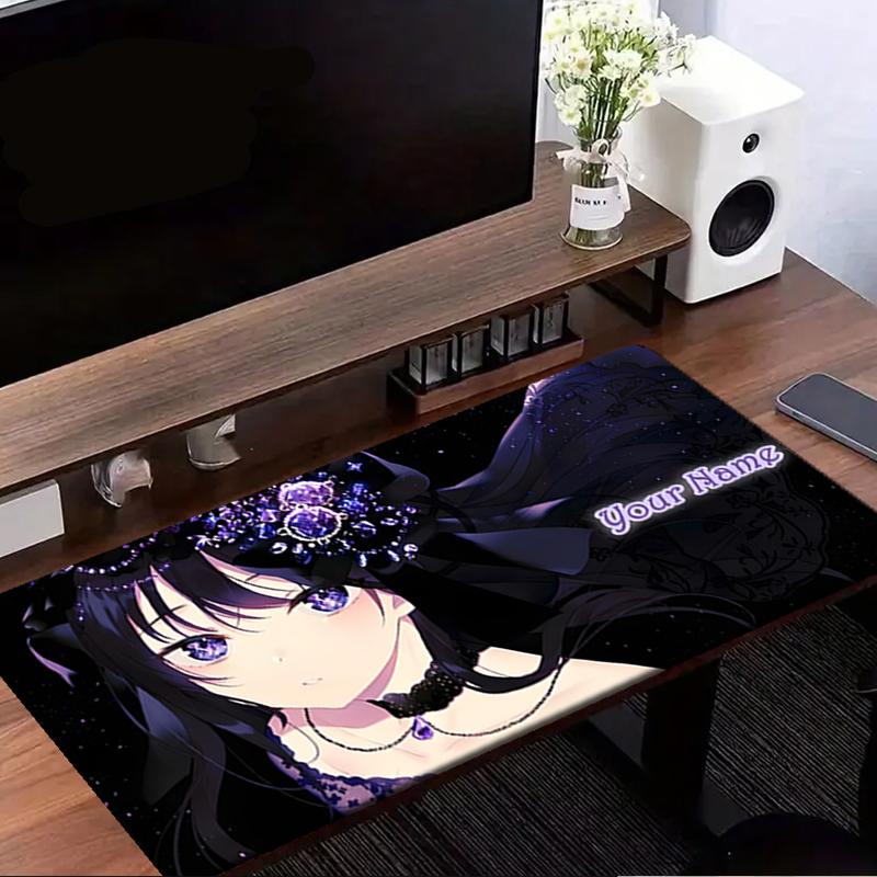 1PC Custom Name "Starry Night Fantasy" Mouse Pad, Keyboard and Mouse Desk Pad, for Computer Notebook Birthday Gift For Any Room Or Office