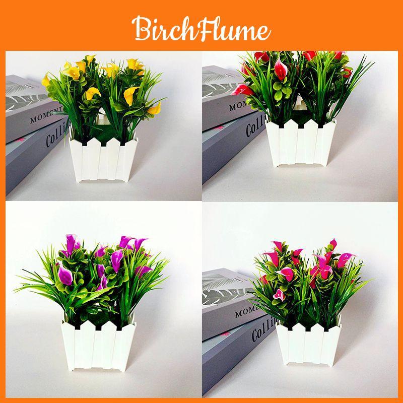 Lebensechte künstliche Lilienblume mit 20 Köpfen im Topf für elegante Heim- und Gartendekoration